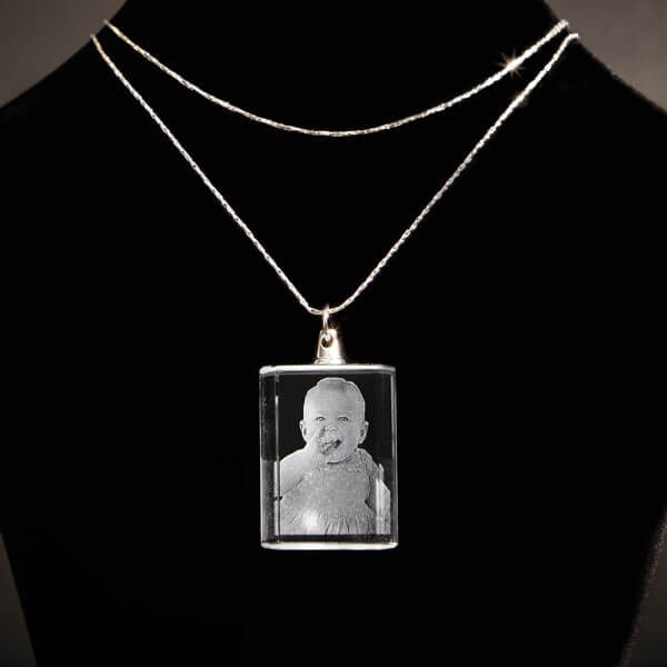 square crystal neckless cu